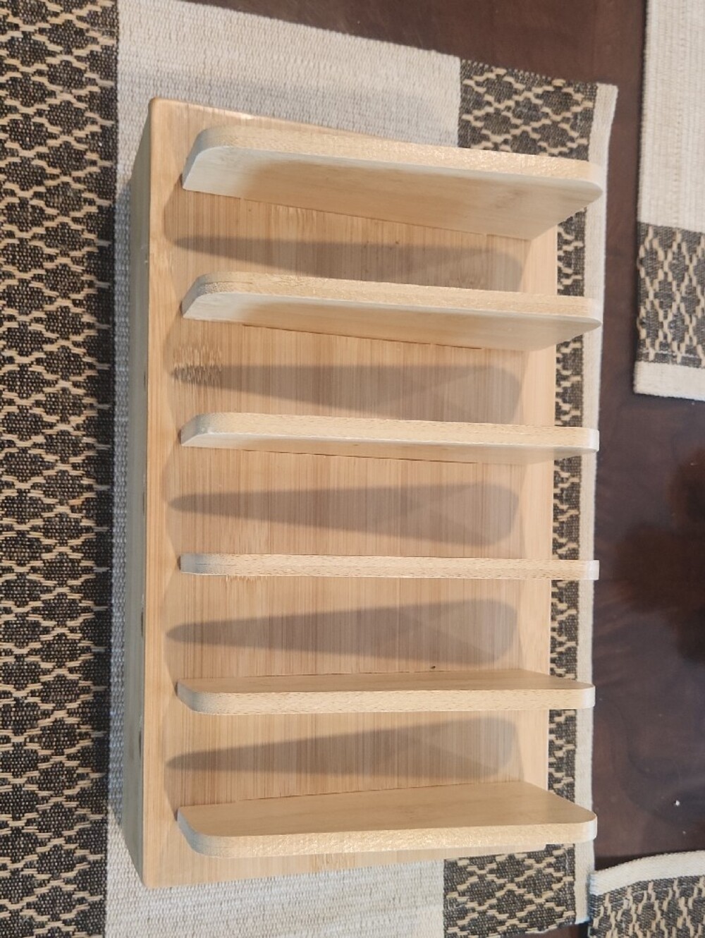 Bamboo Electronics Organizer With 5 Slots - Picture 2 of 4